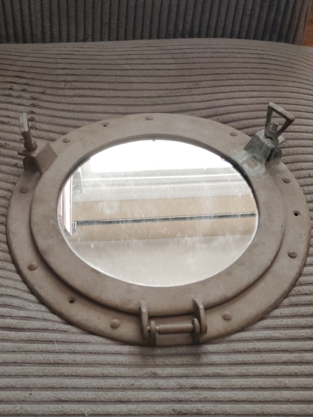 Vintage 11" Porthole Ships Wall Mirror Decor